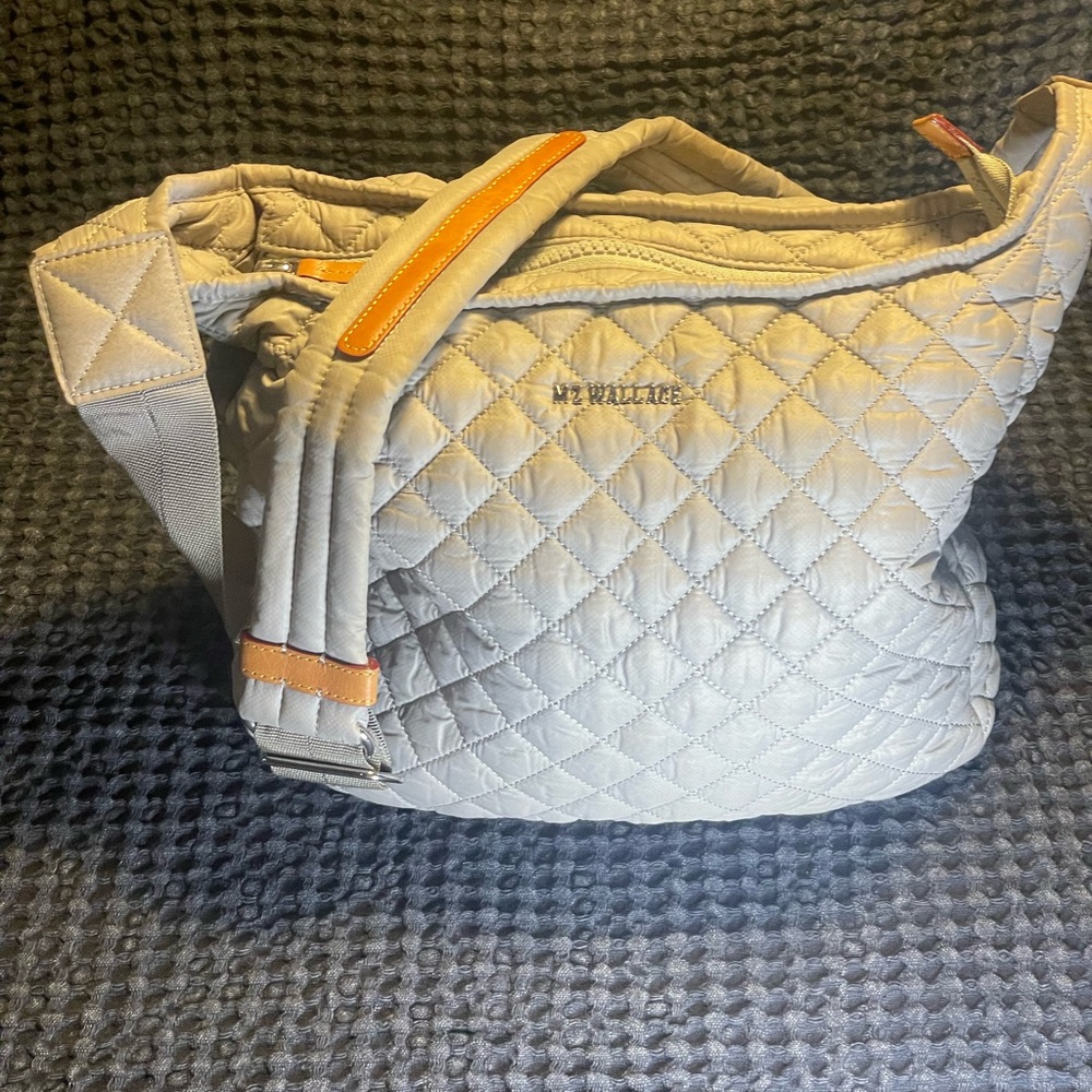 MZ Wallace Parker Crossbody Bag Grey